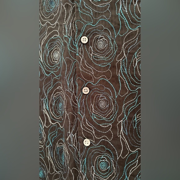 Le Chateau Women's Size‎ Large Button Down Embroidered Western Cowgirl Aesthetic - Picture 4 of 14